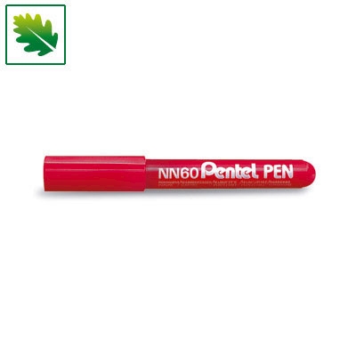Immagine di Pennarello permanent PENTEL PEN NN60 punta a scalpello colore rosso