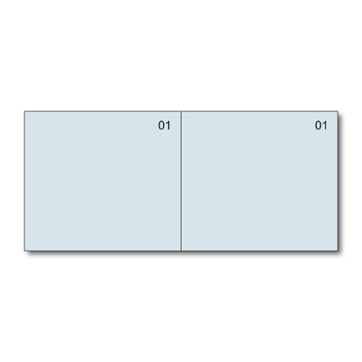 Immagine di Blocco scontrini 2 sezioni numerato blu
