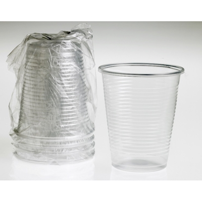 Immagine di Bicchiere di plastica trasparente ml 200 imbustato
