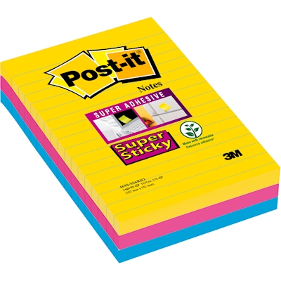Immagine di Post-it 3M 4690 super sticky 90 ff 101x152 rio