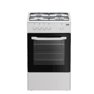 Immagine di Cucina con forno a gas e piano elettrico 55 litri 50 cm Bianco BEKO 9152121017