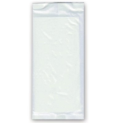 Immagine di Busta portaposate in carta bianca con tovagliolo colore bianco 125 pezzi (posate escluse)