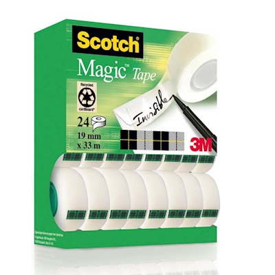 Immagine di Nastro adesivo 3M SCOTCH MAGIC 810 19x33 value pack