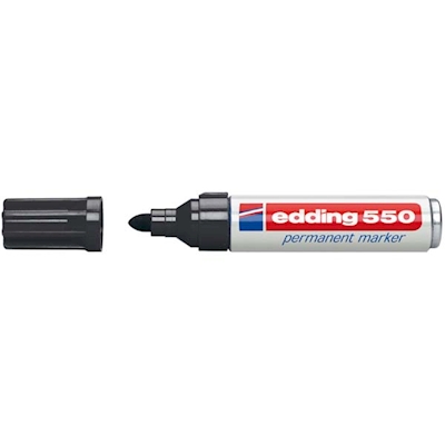 Immagine di Pennarello permanent EDDING E-550 punta conica colore nero
