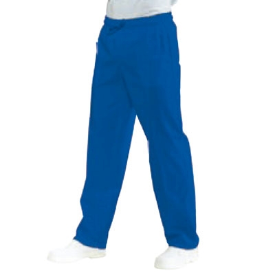 Immagine di Pantaloni unisex 100% cotone azzurro taglia M