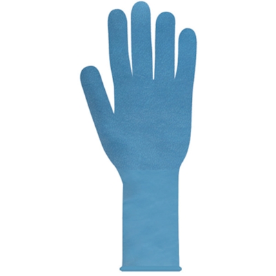 Immagine di Guanti monouso nitrile senza polvere AJSIA 400 SAFE colore azzurro taglia L