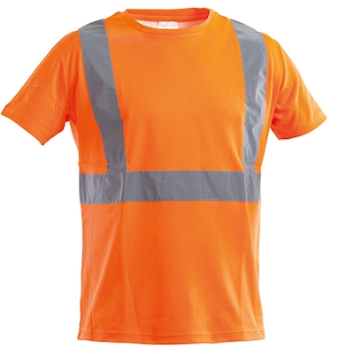 Immagine di T-Shirt ad alta visibilità manica corta P&P LOYAL colore arancio taglia L