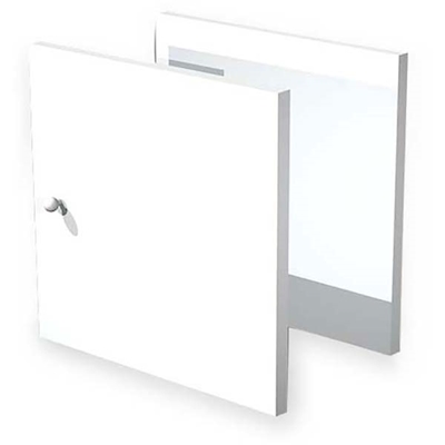 Immagine di Set 2 antine per libreria CHECKER cm 32,2x32,1 bianco