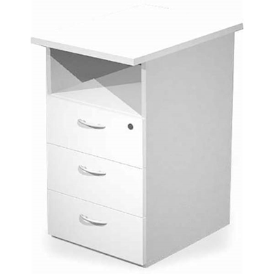 Immagine di Cassettiera 3 cassetti EASYSPACE cm 43x60x72 bianco