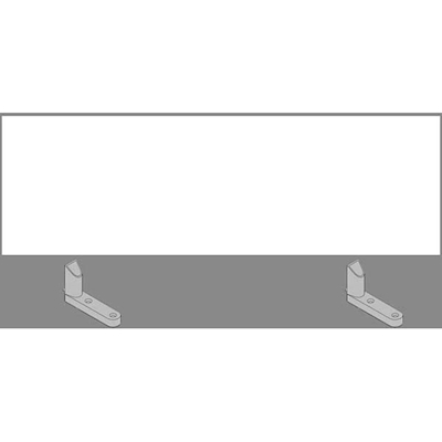 Immagine di Schermi divisori per bench WORK cm 120x40 bianco