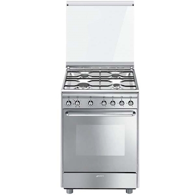 Immagine di Cucina con forno e piano cottura elettrici 72 lt 60 cm grigio SMEG CX60SV9