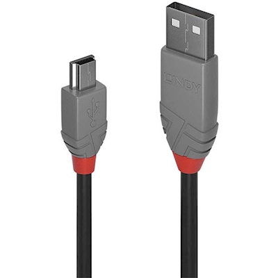 Immagine di Cavo USB 2.0 Tipo A a Mini B Anthra Line, 1m