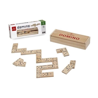 Immagine di Domino in legno con scatola dal negro