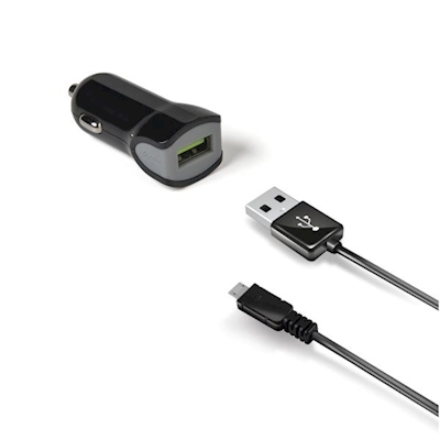 Immagine di Kit USB car ch+microusb cable 12w