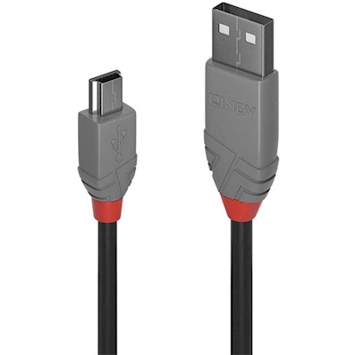 Immagine di Cavo USB 2.0 Tipo A a Mini B Anthra Line, 0.2m
