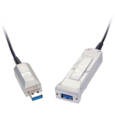 Immagine di Cavo USB 3.0 ibrido in Fibra Ottica, 50m
