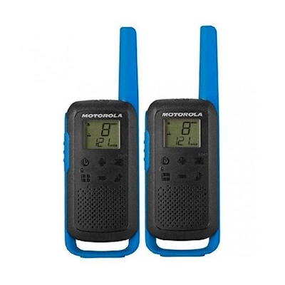 Immagine di Ricetrasmittente motorola walkie talkie t62 blu 2pk 59t62bluepack