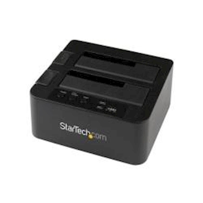 Immagine di Startech.com dual bay hard drive duplicator, standalone USB 3.0 (5 gbps) esata to 2.53.5 sata iii hd