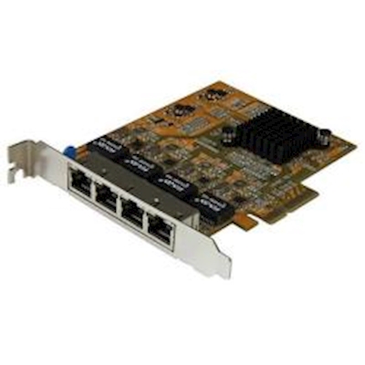 Immagine di Adattatore di rete STARTECH Scheda Gigabit PCIe a 4 porte ST1000SPEX43