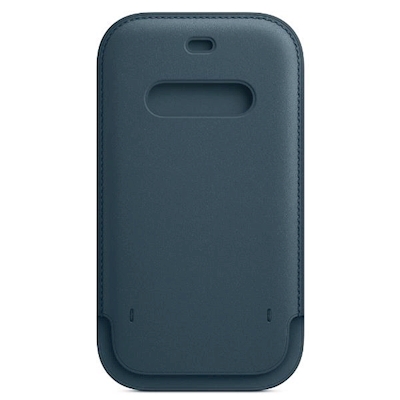 Immagine di Custodia a tasca MagSafe in pelle per iPhone 12 mini blu