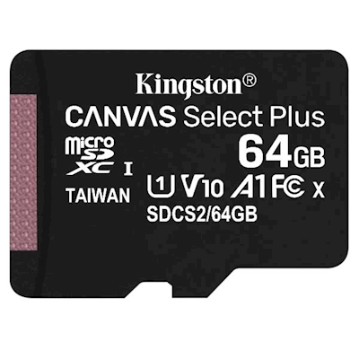 Immagine di Memory Card micro sd hc 64GB KINGSTON SDCS2/64GBSP
