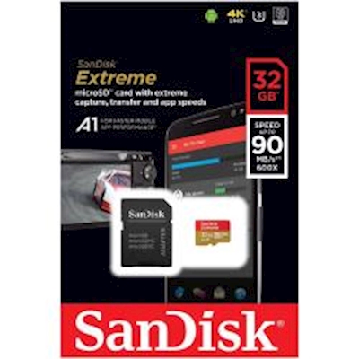 Immagine di Memory Card micro sd hc 32GB SANDISK EXTREME SDSQXAF032GGNMA