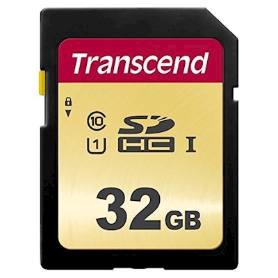 Immagine di Memory Card secure digital hc 32GB TRANSCEND Transcend Flash TS32GSDC500S