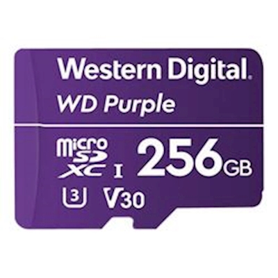 Immagine di Memory Card micro sd hc 256GB WESTERN DIGITAL WD PURPLE WDD256G1P0C