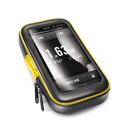 Immagine di Custodia universale porta smartphone per bici celly flexbike XXL mm 151x80 colore nero