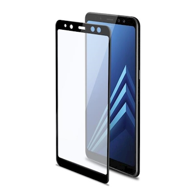 Immagine di Proteggi schermo 3d glass vetro temperato CELLY 3DGLASS - Samsung Galaxy A8+ 2018 3DGLASS707BK