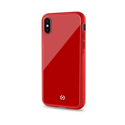 Immagine di Cover tpu + vetro temperato rosso CELLY DIAMOND - APPLE iPhone XS MAX DIAMOND999RD