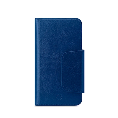 Immagine di Cover similpelle blu CELLY DUOMO - Universal Magnetic Case up To 5.8" DUOMOXLBL