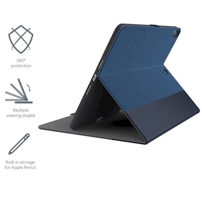 Immagine di Cover plastica blu CYGNETT Custodia TekView con porta Apple pencil per iPad 1 CY3063TEKVI