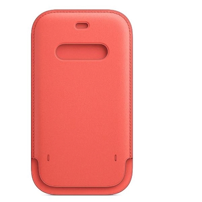 Immagine di Custodia a tasca MagSafe in pelle per iPhone 12 Pro arancione