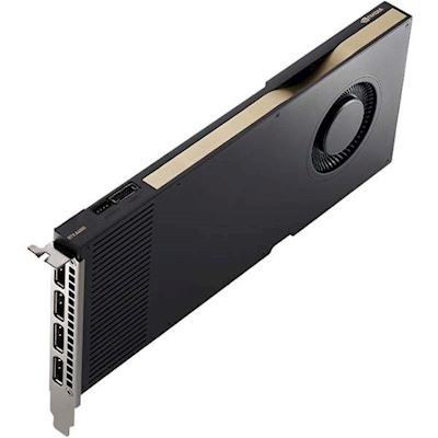 Immagine di Nvidia rtx a4000 - scheda grafica - rtx a4000 - 16GB gddr6 - pcie 4.0 x16 - 4 x displayport - per w