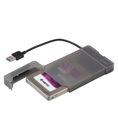 Immagine di Ssd esterni sata hdd/ssd I-TEC MySafe USB 3.0 Easy 2.5" External Case â€“ Black MYSAFEU313