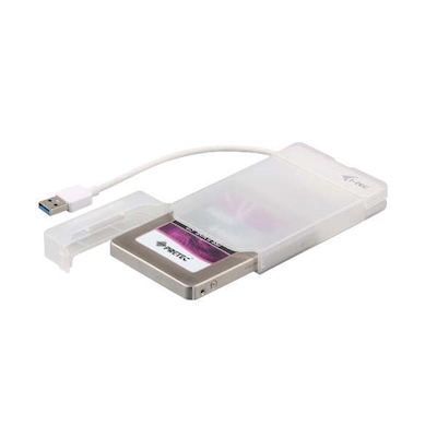 Immagine di Ssd esterni sata hdd/ssd I-TEC MySafe USB 3.0 Easy 2.5" External Case â€“ White MYSAFEU314