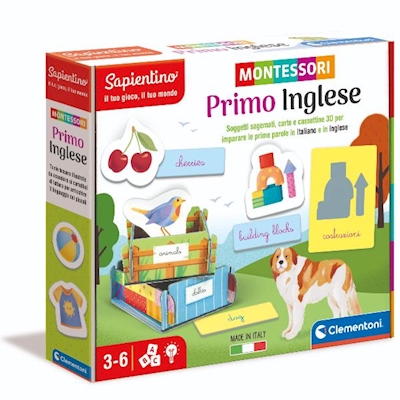 Immagine di Giochi educativi CLEMENTONI Montessori - Primo Inglese 16364B