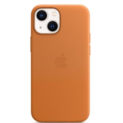 Immagine di Cover MagSafe in pelle per iPhone 13 mini marrone