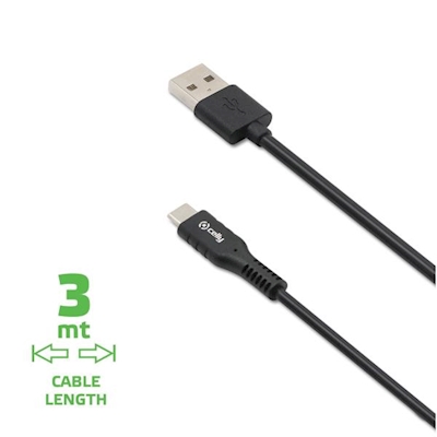 Immagine di USB to USB-C 15w cable 3mt black