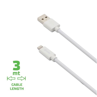 Immagine di USB to lightning 12w cable 3mt wh