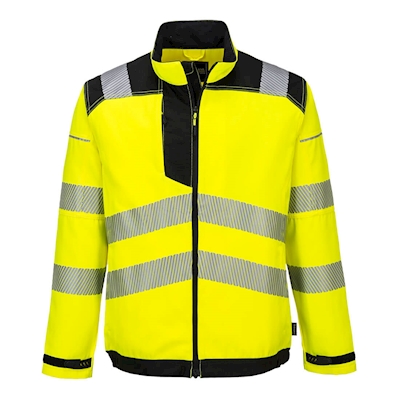 Immagine di Pw3 giacca da lavoro hi-vis PORTWEST T500 colore Yellow/Black taglia S