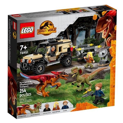 Immagine di Costruzioni LEGO Trasporto del Piroraptor e del Dilofosauro 76951