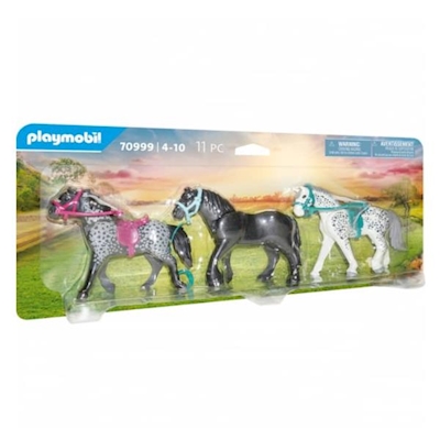 Immagine di PLAYMOBIL 3 cavalli: Frisone, Knabstrupper e Andaluso 70999