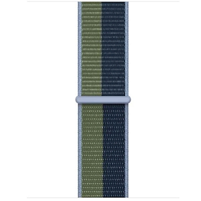 Immagine di Cinturino regolabile Sport Loop blu abisso/verde muschio 45mm