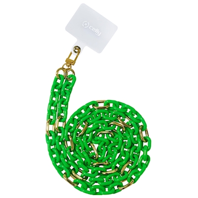 Immagine di Cover plastica verde CELLY LACETCHAIN - Smartphone Neck Chain [SUMMER] LACETCHAINGNF