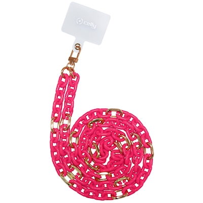 Immagine di Cover plastica rosa CELLY LACETCHAIN - Smartphone Neck Chain [SUMMER] LACETCHAINPKF