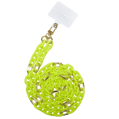 Immagine di Cover plastica giallo CELLY LACETCHAIN - Smartphone Neck Chain [SUMMER] LACETCHAINYLF