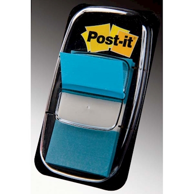 Immagine di Post-it 3M index segnapagina 680-23 blu vivace