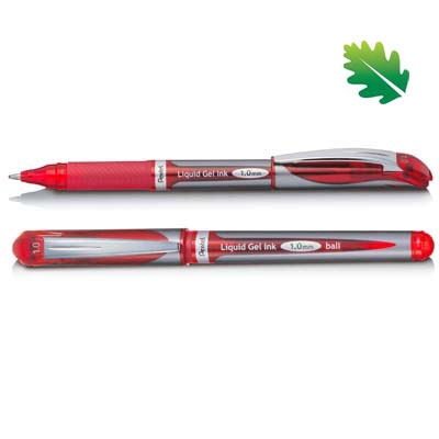 Immagine di Roller ink gel colore rosso PENTEL ENERGEL XM 1.0 punta media mm 1